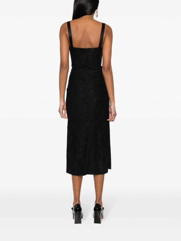 Moschino floral-lace midi dress - Image 4
