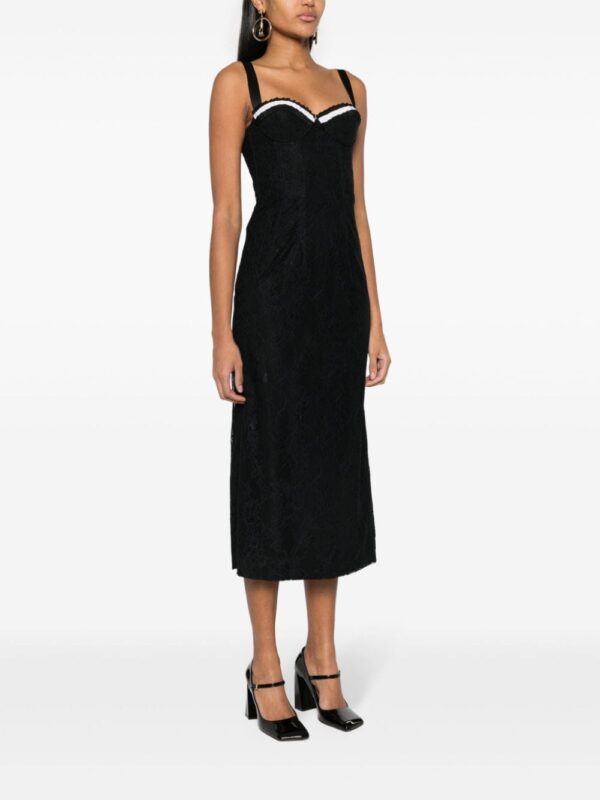 Moschino floral-lace midi dress - Image 3