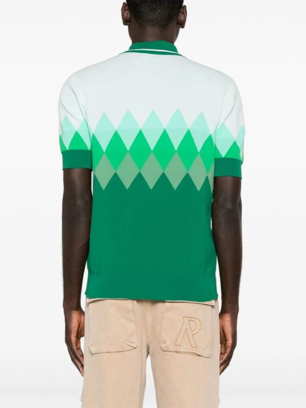Dsquared2  diamond-pattern polo shirt - Image 4