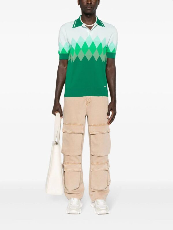 Dsquared2  diamond-pattern polo shirt - Image 2