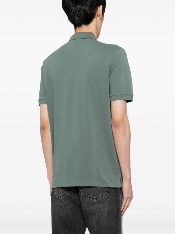 HUGO logo-appliquéd cotton polo shirt - Image 4
