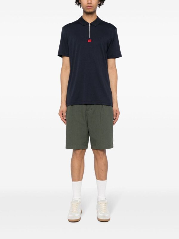 HUGO logo-appliqué cotton polo shirt - Image 2