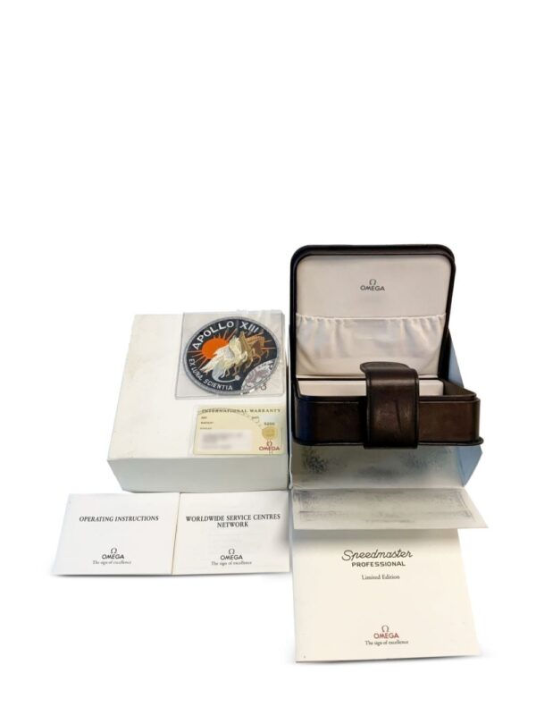 OMEGA 1996 pre-owned Speedmaster Professional Moonwatch Apollo XIII 25th Limited Edition 42mm - Image 5