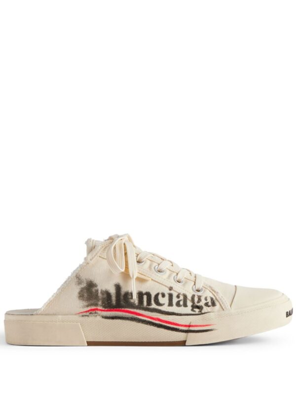 Balenciaga Paris logo-print mules