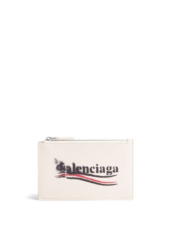 Balenciaga large Cash leather cardholder