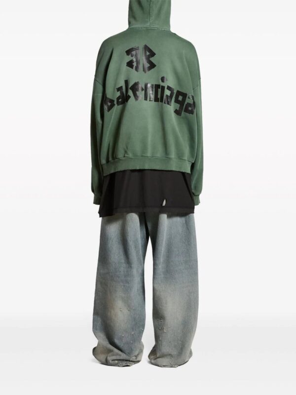 Balenciaga  Tape Type logo cotton hoodie - Image 2