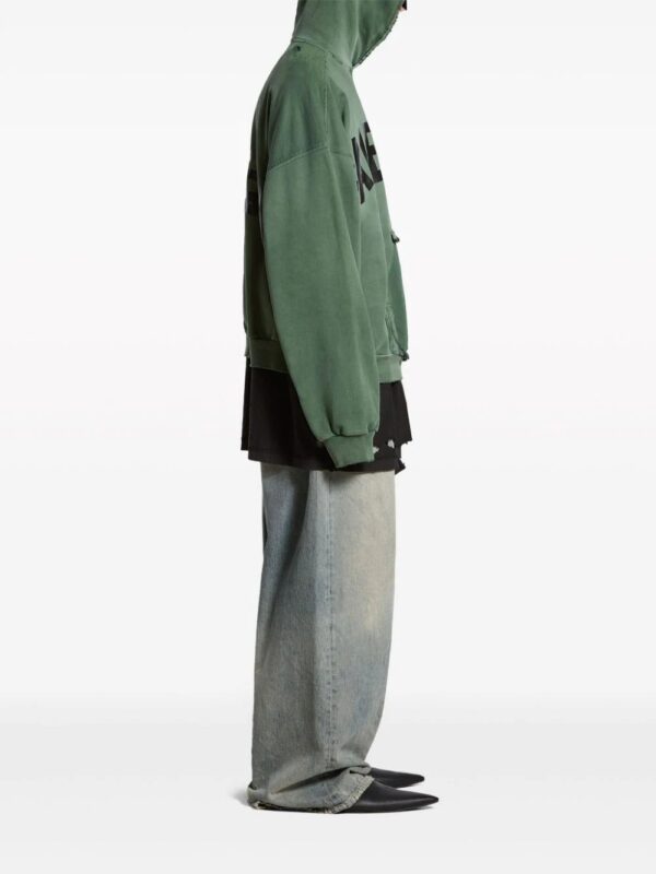 Balenciaga  Tape Type logo cotton hoodie - Image 4