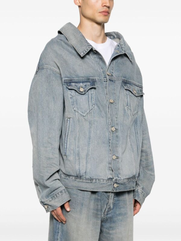 Balenciaga  drop-shoulder denim jacket - Image 4