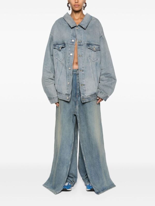 Balenciaga  drop-shoulder denim jacket - Image 3