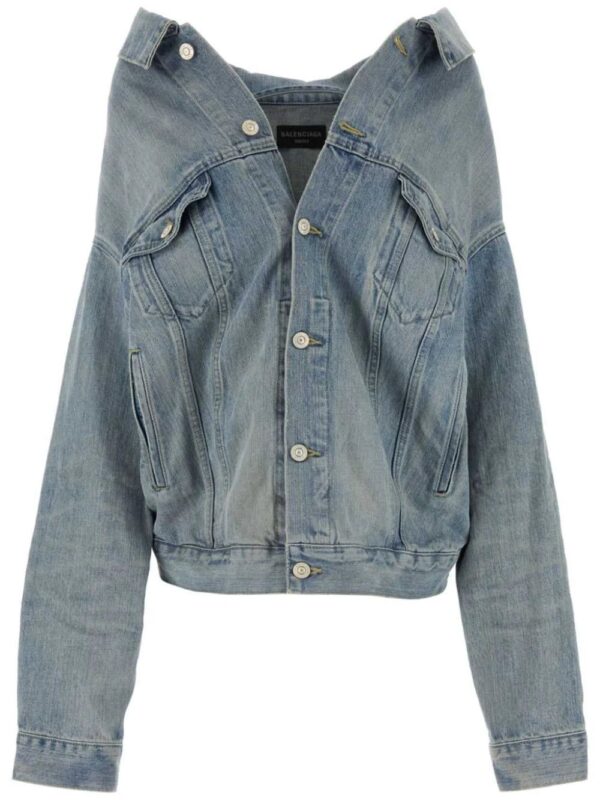 Balenciaga  drop-shoulder denim jacket