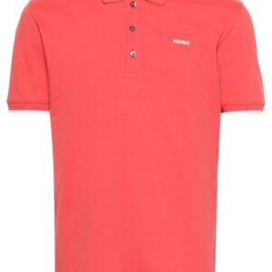 HUGO  logo-appliqué piqué polo shirt
