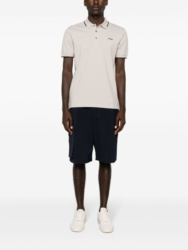 HUGO logo-appliqué piqué polo shirt - Image 2
