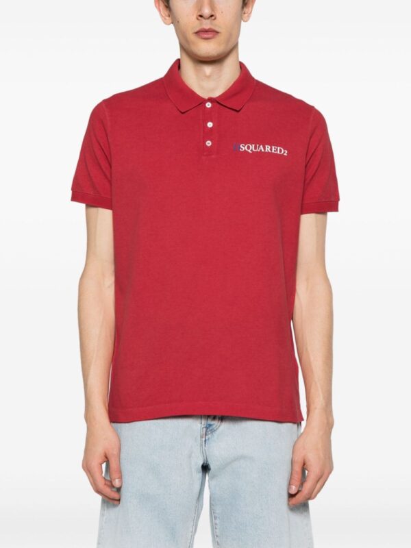Dsquared2 piqué cotton polo shirt - Image 3