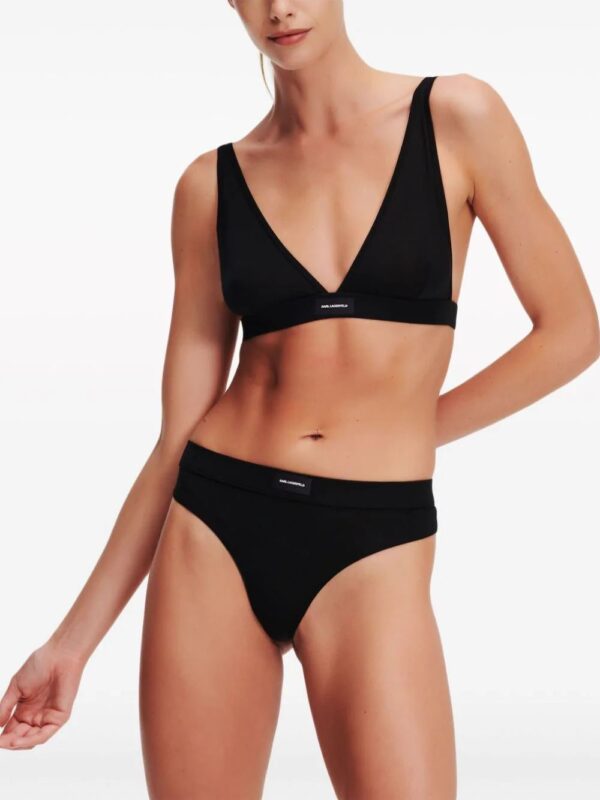 Karl Lagerfeld  Essential logo-appliqué thong - Image 3
