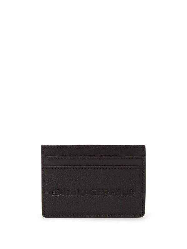 Karl Lagerfeld Essential leather card holder