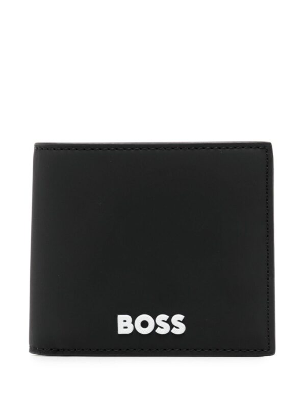 BOSS logo-embossed bi-fold wallet