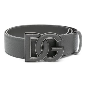 Dolce & Gabbana  logo-buckle leather belt