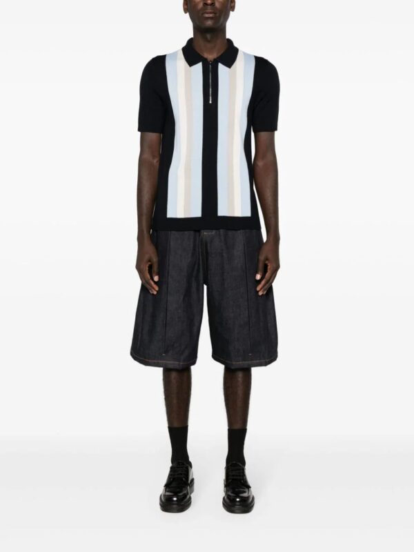 HUGO  striped zipped polo shirt - Image 2