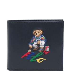 Polo Ralph Lauren logo-embroidered leather wallet