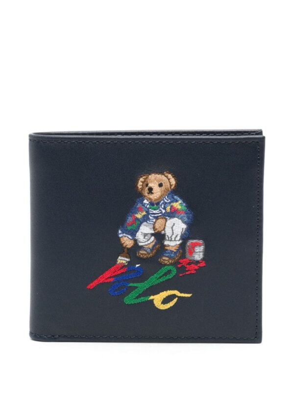 Polo Ralph Lauren logo-embroidered leather wallet