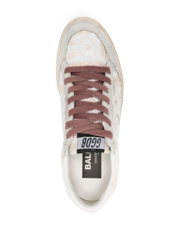 Golden Goose Ball Star embroidered-panels sneakers - Image 4