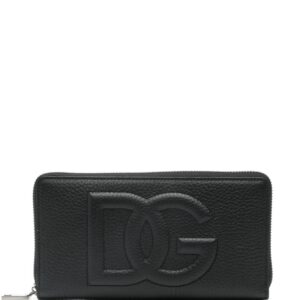 Dolce & Gabbana embossed-logo leather wallet