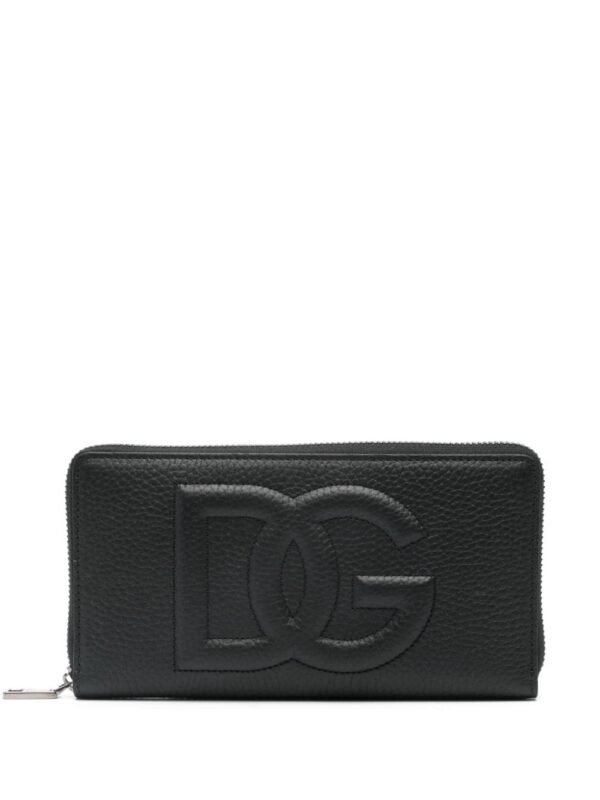 Dolce & Gabbana embossed-logo leather wallet