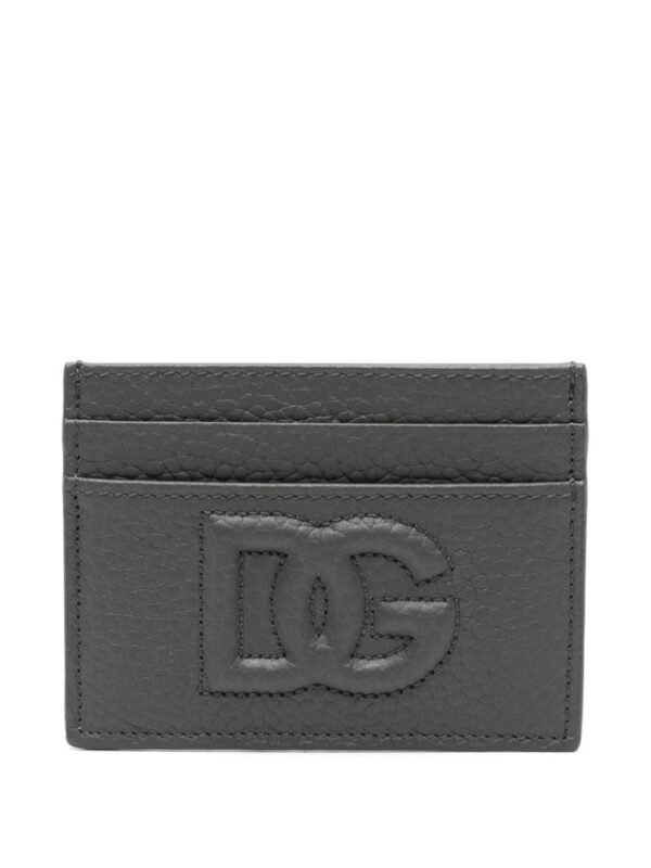 Dolce & Gabbana embossed-logo leather cardholder - Image 2