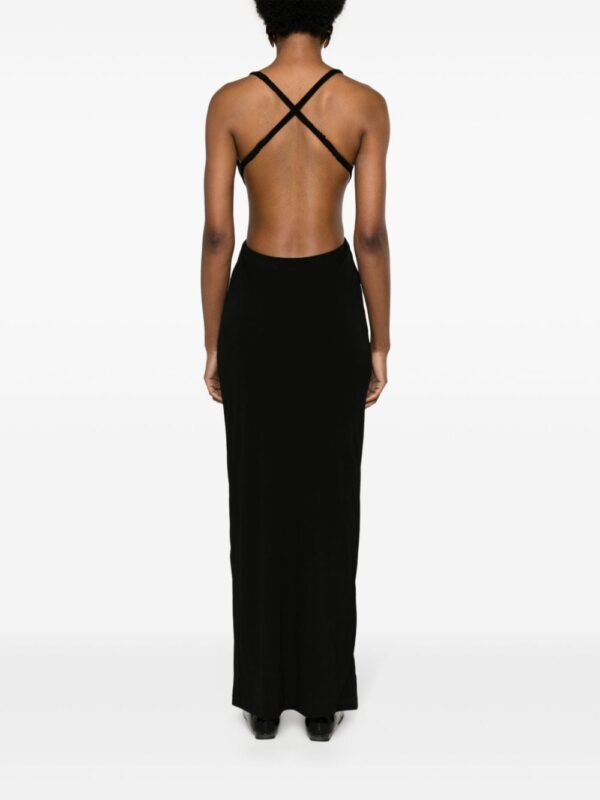 Saint Laurent cut-out crepe maxi dress - Image 4