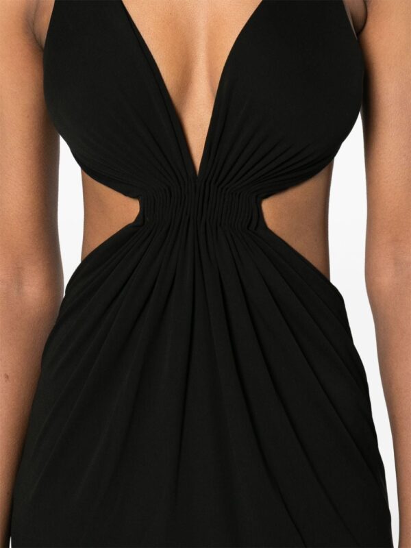 Saint Laurent cut-out crepe maxi dress - Image 5