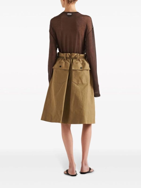 Prada  semi-sheer chambray T-shirt - Image 3