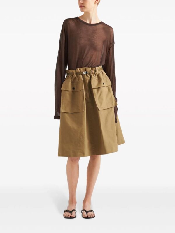 Prada  semi-sheer chambray T-shirt - Image 2