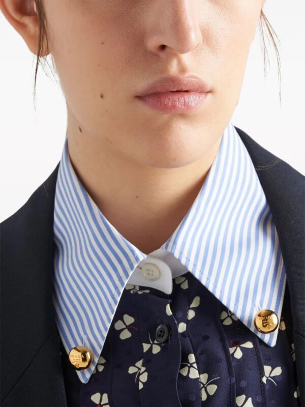 Prada  clover-print silk shirt - Image 4