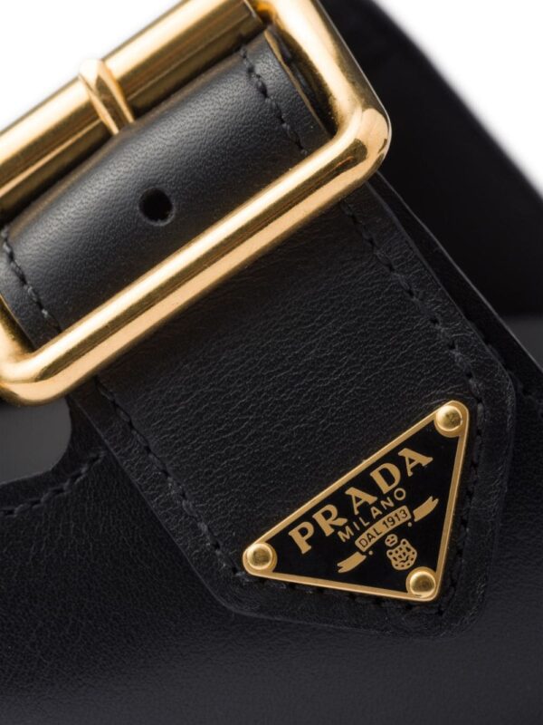 Prada triangle-logo leather slides - Image 5
