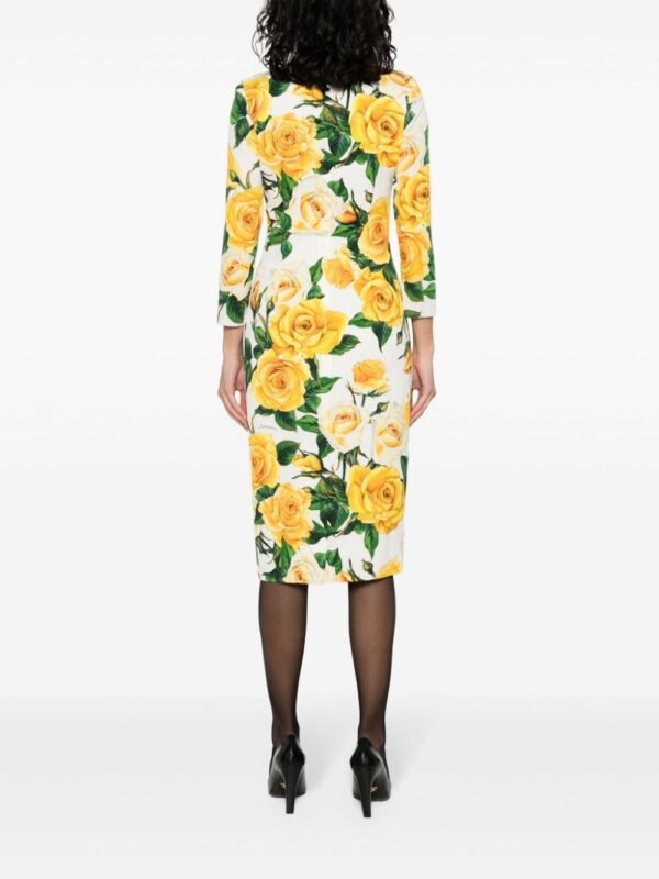 Dolce & Gabbana floral-print silk-blend dress - Image 4