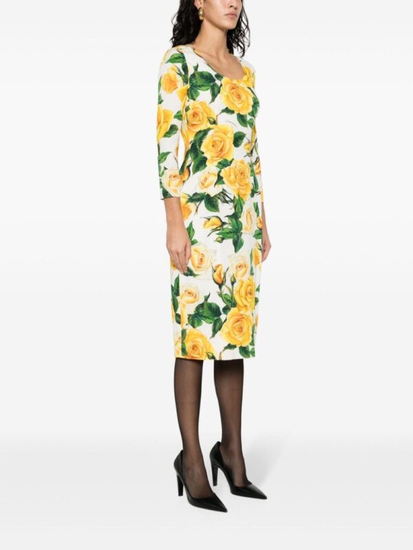 Dolce & Gabbana floral-print silk-blend dress - Image 3
