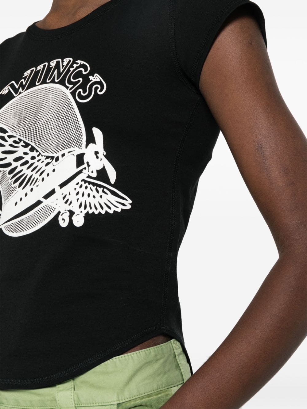 Stella McCartney graphic-print cotton T-shirt - Image 5