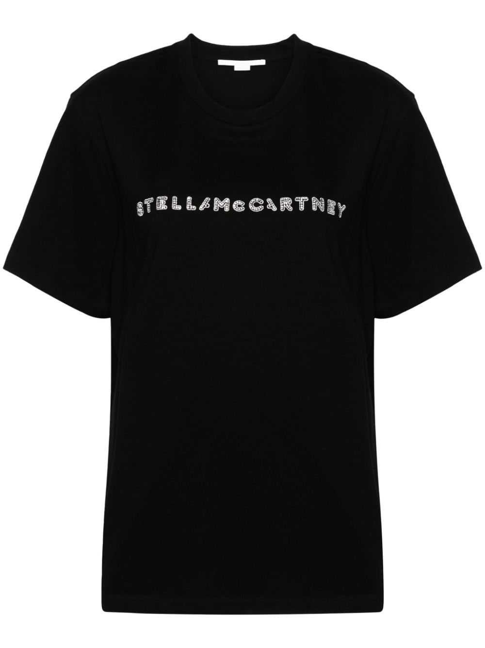 Stella McCartney crystal-logo cotton T-shirt