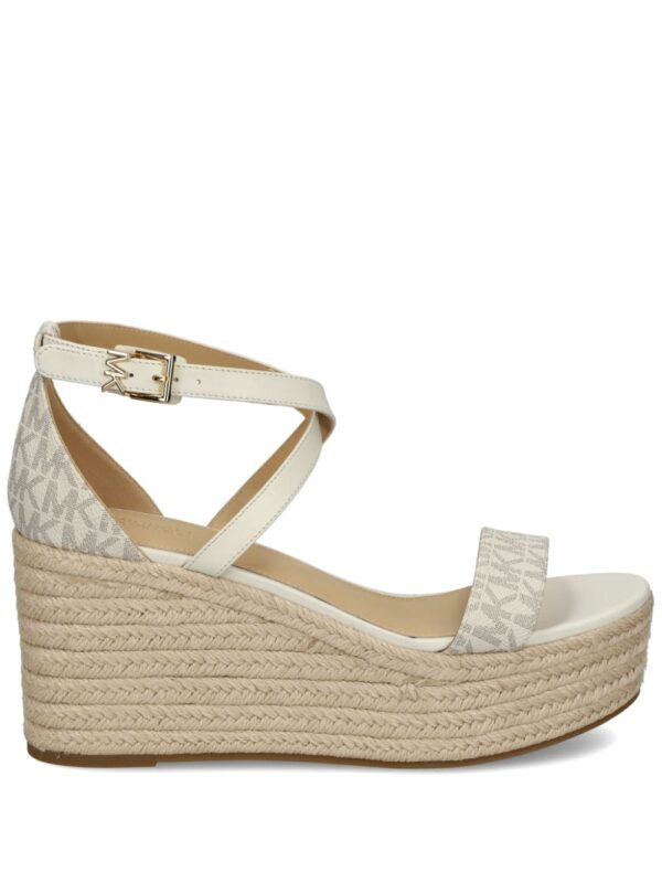 Michael Kors  Serena monogram wedge sandals