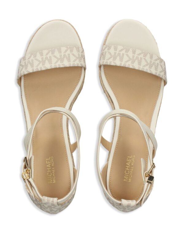 Michael Kors  Serena monogram wedge sandals - Image 4