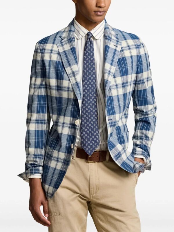 Polo Ralph Lauren  plaid cotton blazer - Image 3