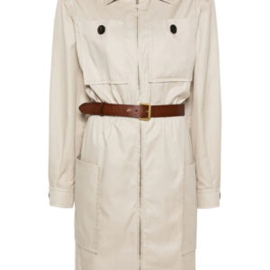 Saint Laurent  Saharienne belted cotton dress