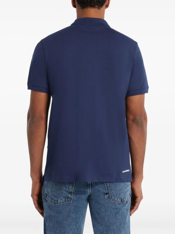 Karl Lagerfeld  IKONIK embroidered-logo polo shirt - Image 4