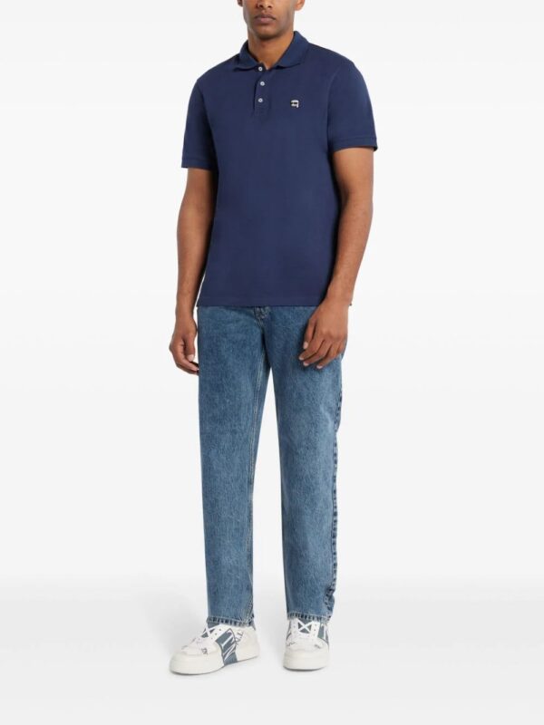 Karl Lagerfeld  IKONIK embroidered-logo polo shirt - Image 2