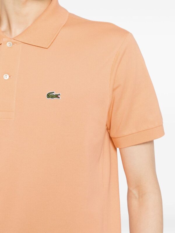 Lacoste logo-applique striped cotton polo - Image 5