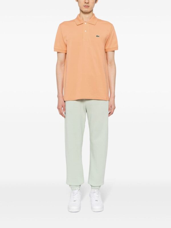 Lacoste logo-applique striped cotton polo - Image 2