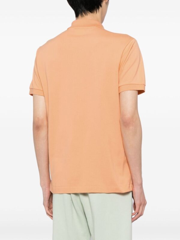 Lacoste logo-applique striped cotton polo - Image 4