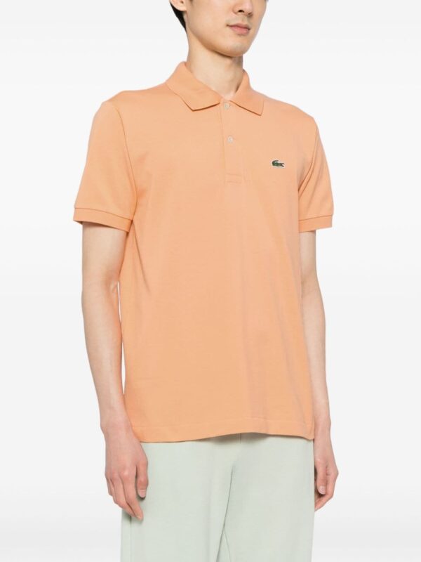 Lacoste logo-applique striped cotton polo - Image 3