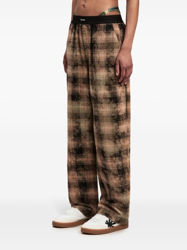 Palm Angels  check-print track pants - Image 4