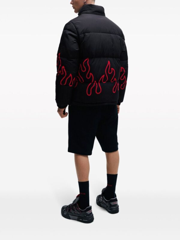 HUGO  flame-print quilted jacket - Image 4